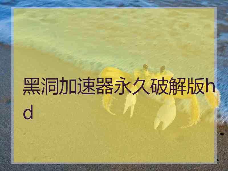 黑洞加速器永久破解版hd