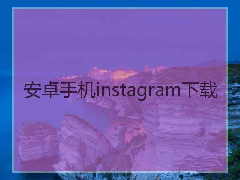 安卓手机instagram下载