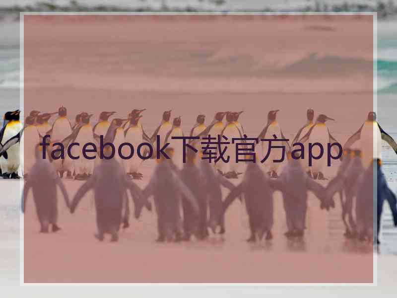 facebook下载官方app