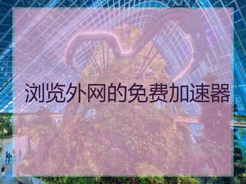 浏览外网的免费加速器