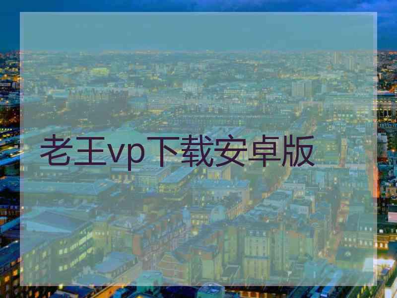 老王vp下载安卓版