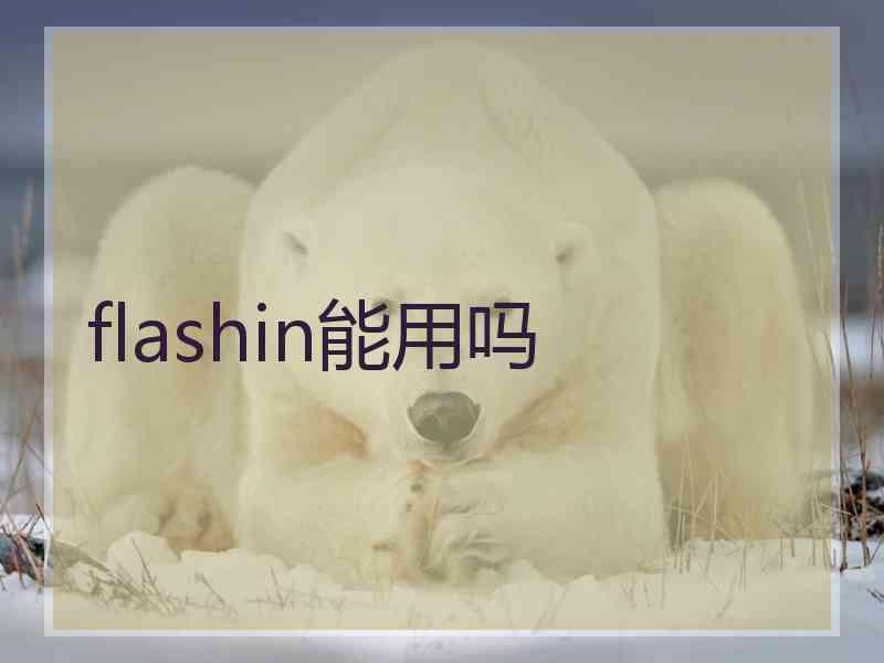 flashin能用吗