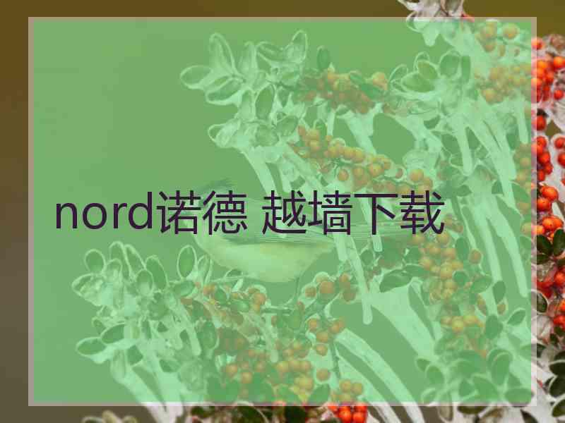 nord诺德 越墙下载