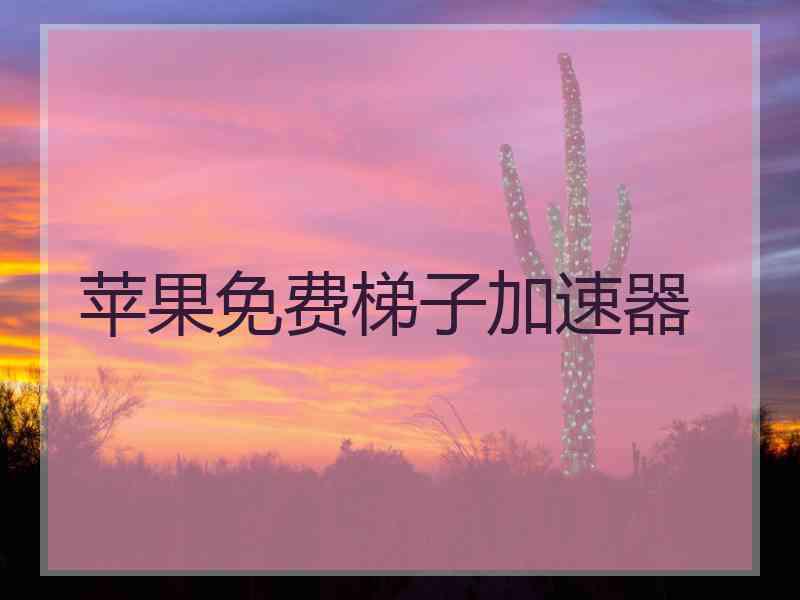 苹果免费梯子加速器