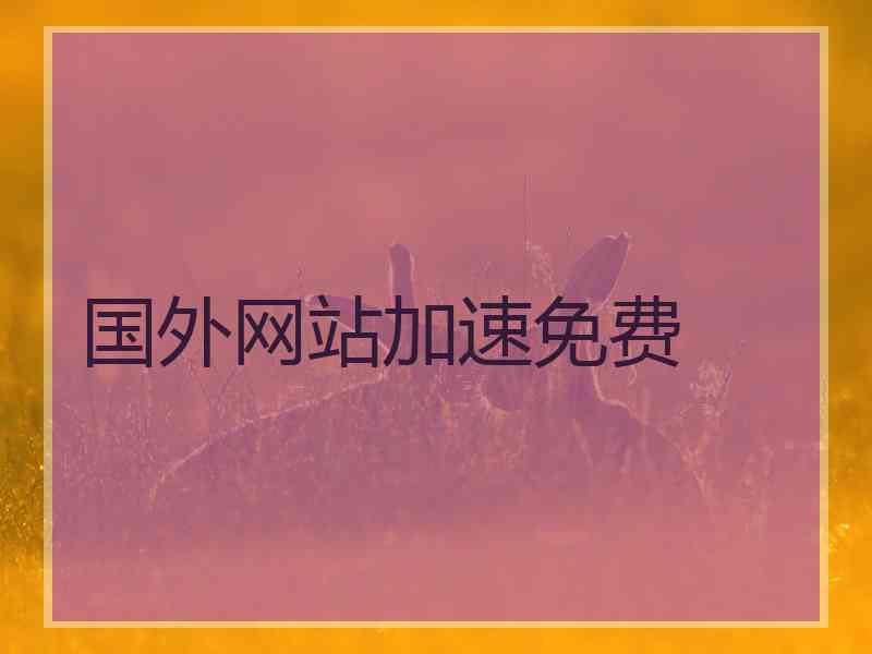 国外网站加速免费