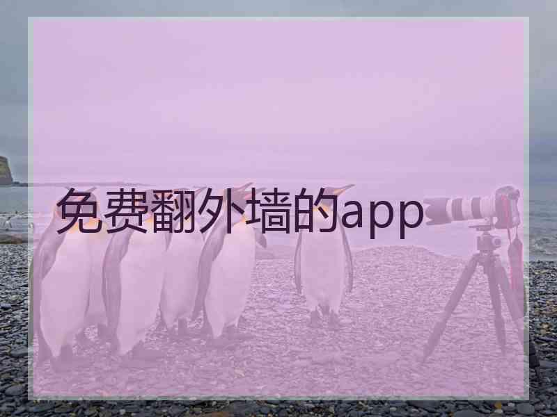免费翻外墙的app