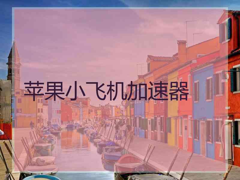 苹果小飞机加速器