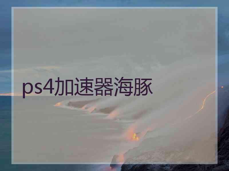 ps4加速器海豚