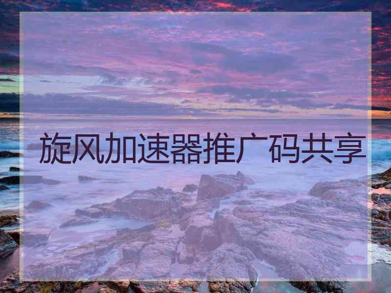 旋风加速器推广码共享