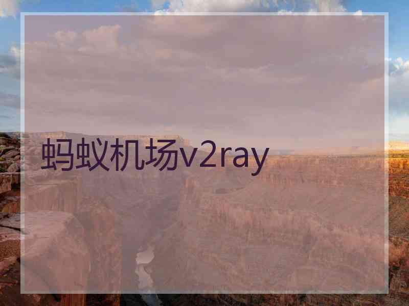 蚂蚁机场v2ray
