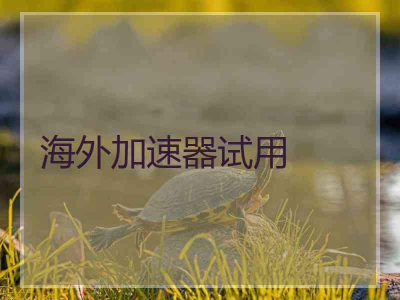 海外加速器试用