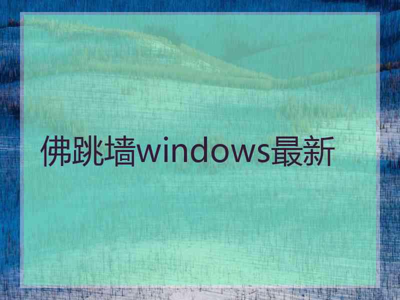 佛跳墙windows最新