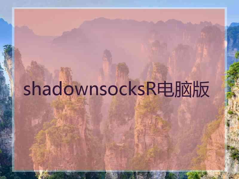 shadownsocksR电脑版