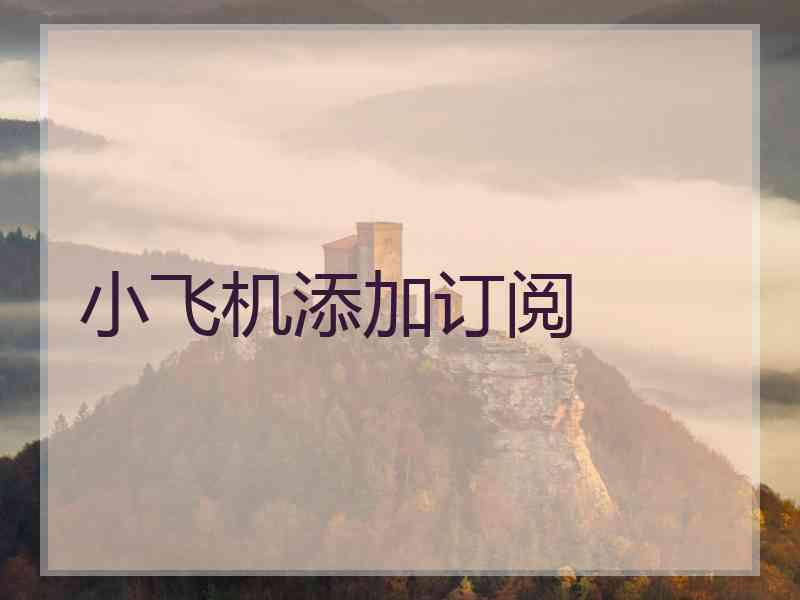 小飞机添加订阅