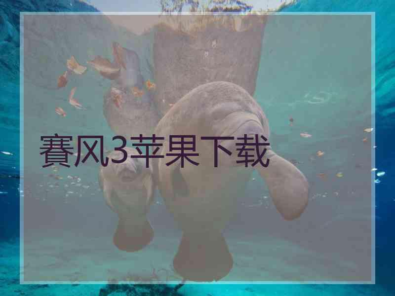 賽风3苹果下载