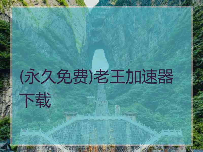 (永久免费)老王加速器下载