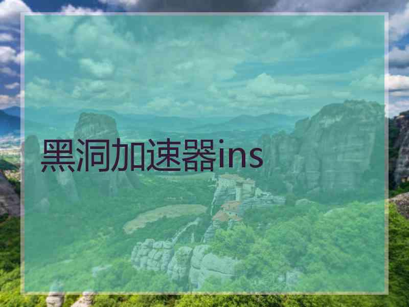 黑洞加速器ins