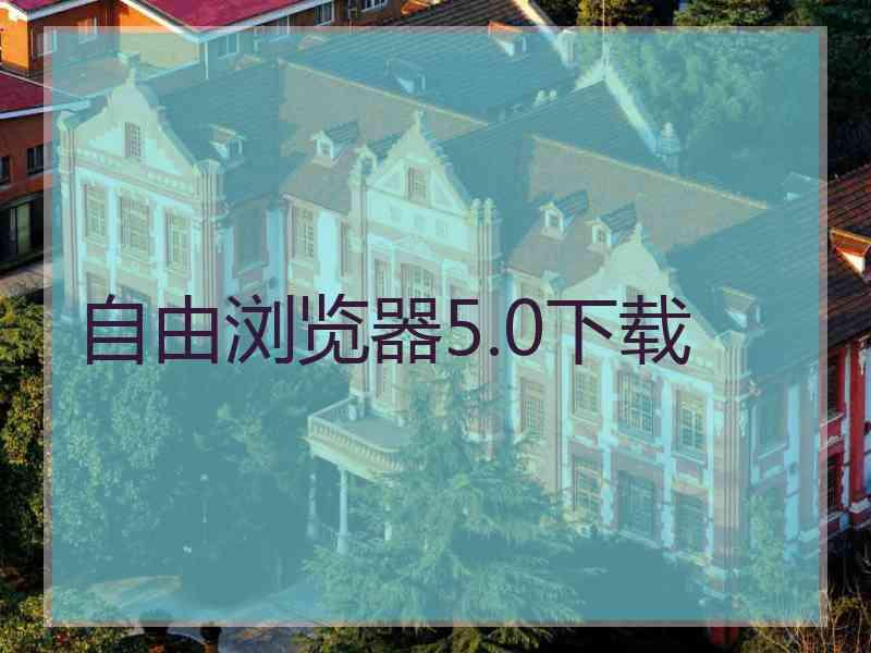 自由浏览器5.0下载