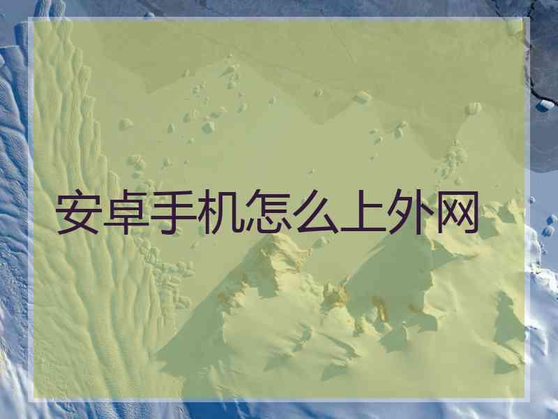 安卓手机怎么上外网