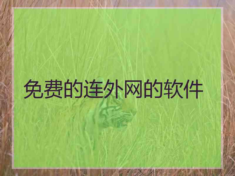 免费的连外网的软件