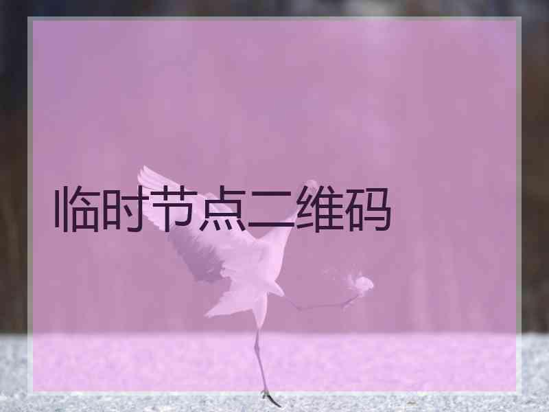 临时节点二维码