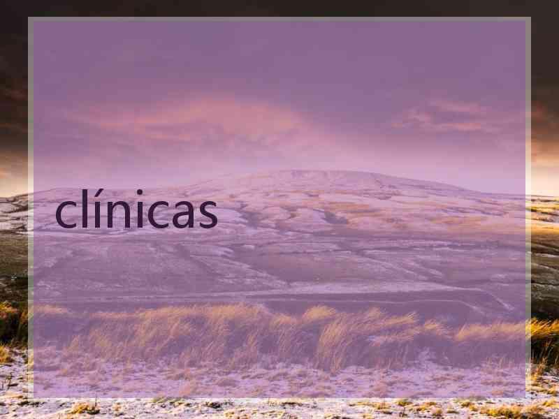 clínicas