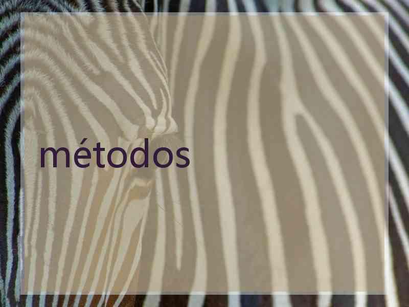 métodos