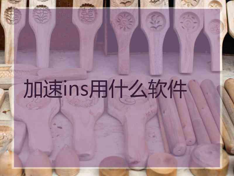 加速ins用什么软件