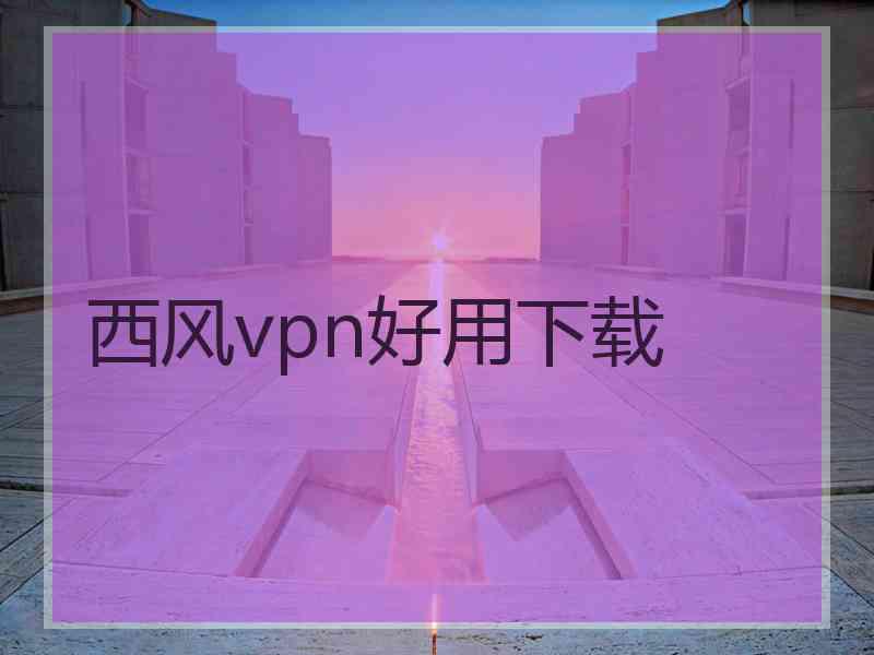 西风vpn好用下载
