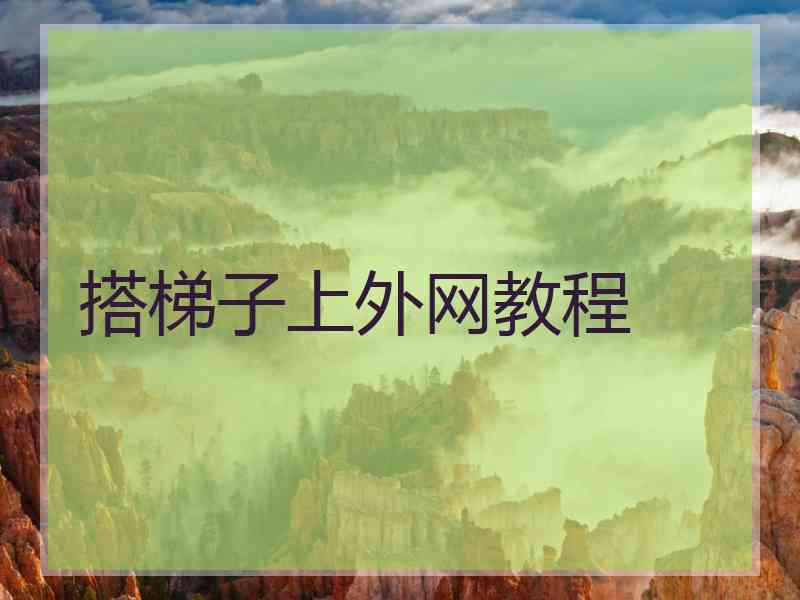 搭梯子上外网教程