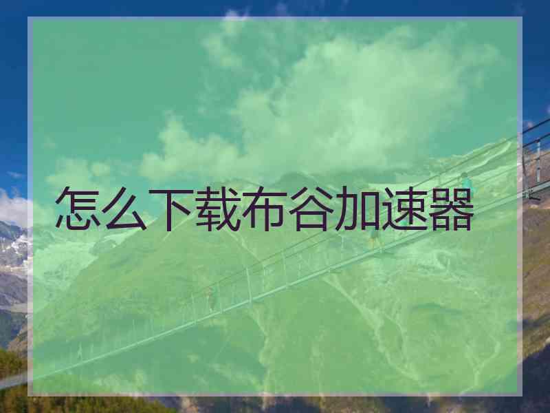 怎么下载布谷加速器