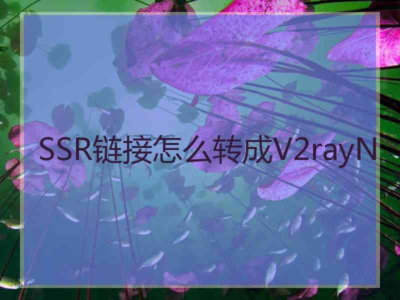 SSR链接怎么转成V2rayN