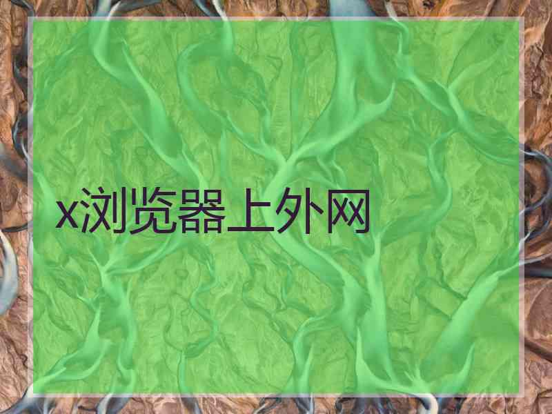 x浏览器上外网