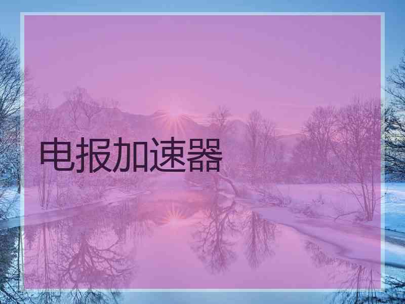 电报加速器