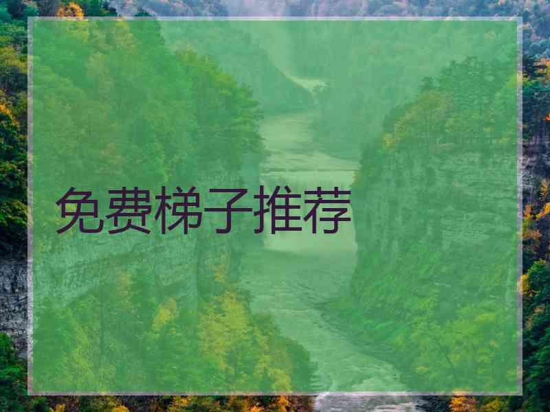 免费梯子推荐