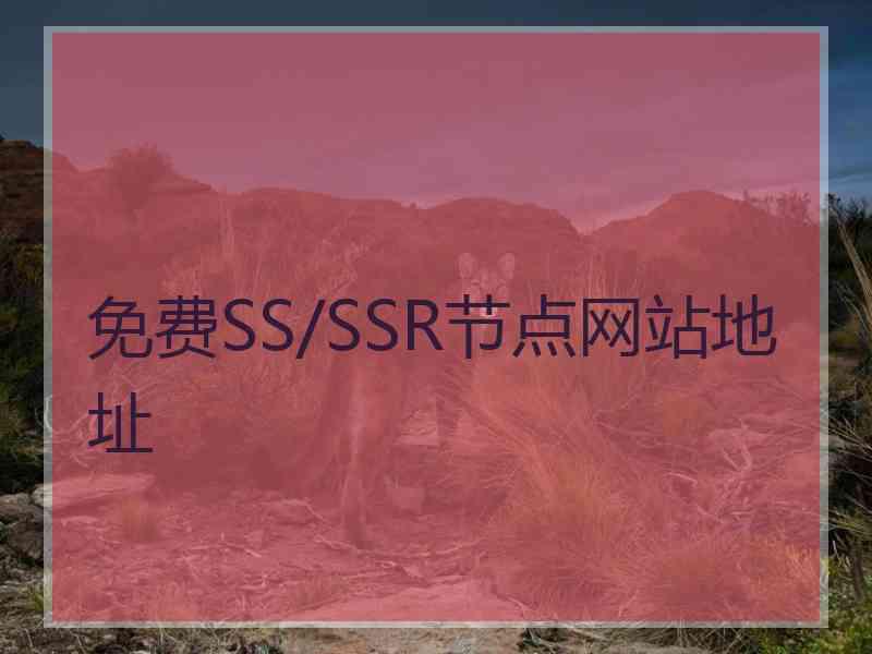 免费SS/SSR节点网站地址