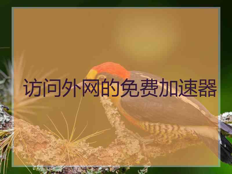 访问外网的免费加速器