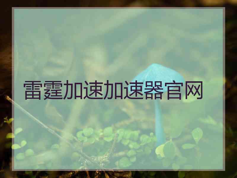 雷霆加速加速器官网