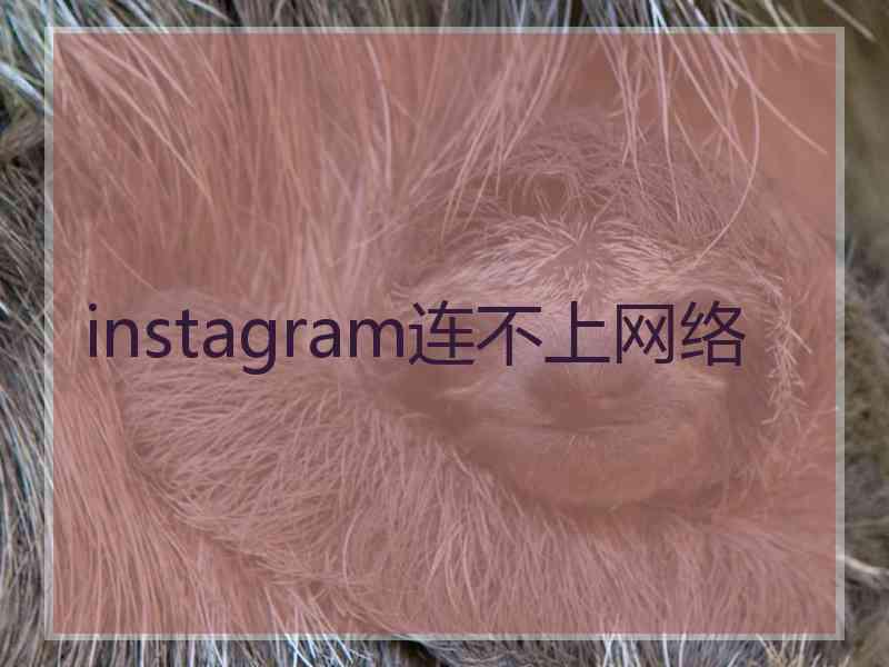 instagram连不上网络