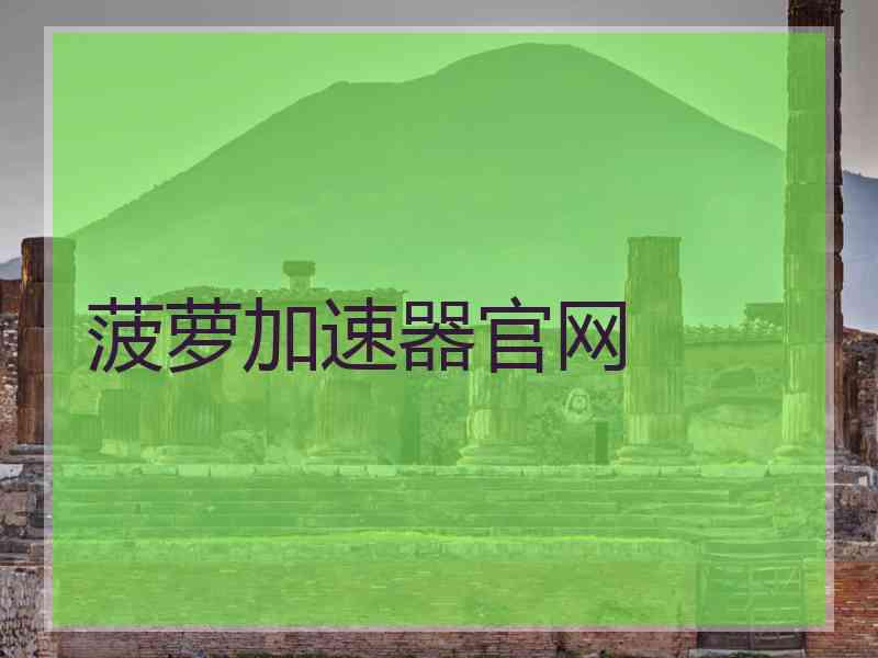 菠萝加速器官网