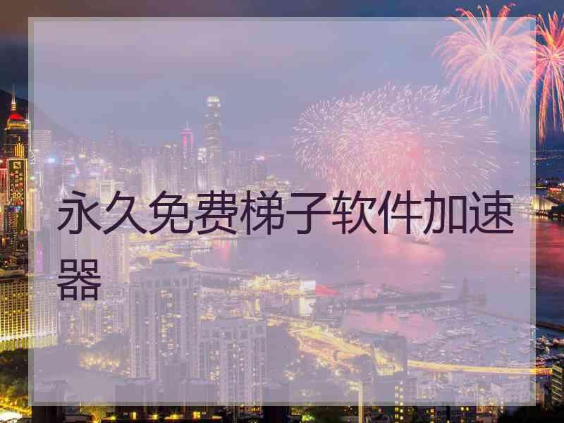 永久免费梯子软件加速器