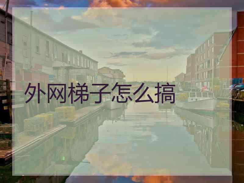 外网梯子怎么搞