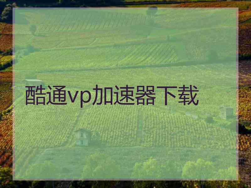 酷通vp加速器下载