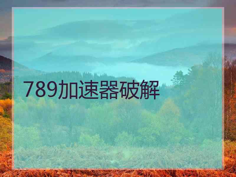 789加速器破解