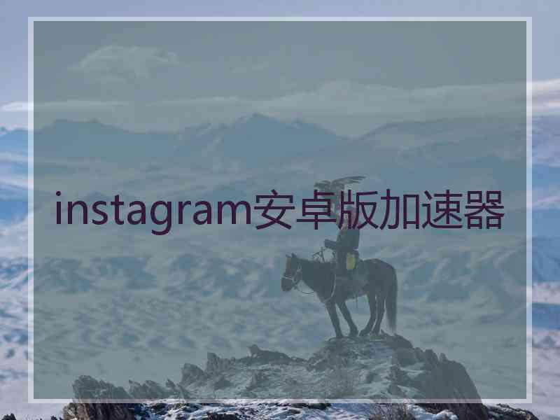 instagram安卓版加速器