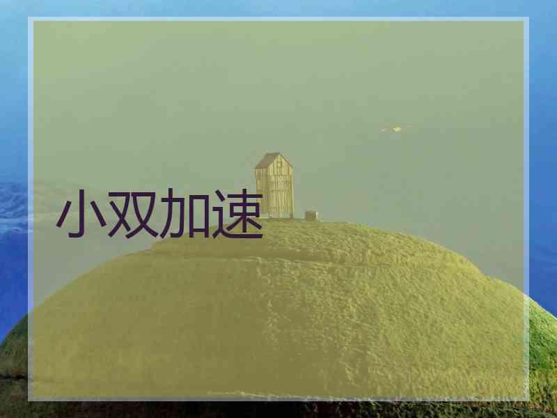 小双加速
