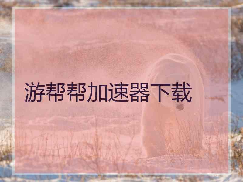 游帮帮加速器下载