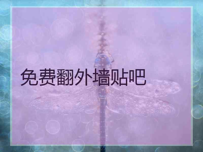 免费翻外墙贴吧