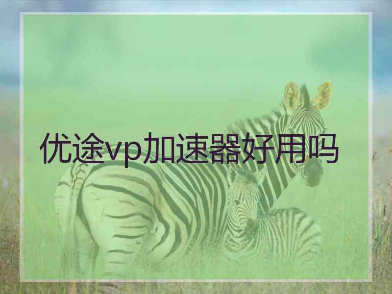 优途vp加速器好用吗
