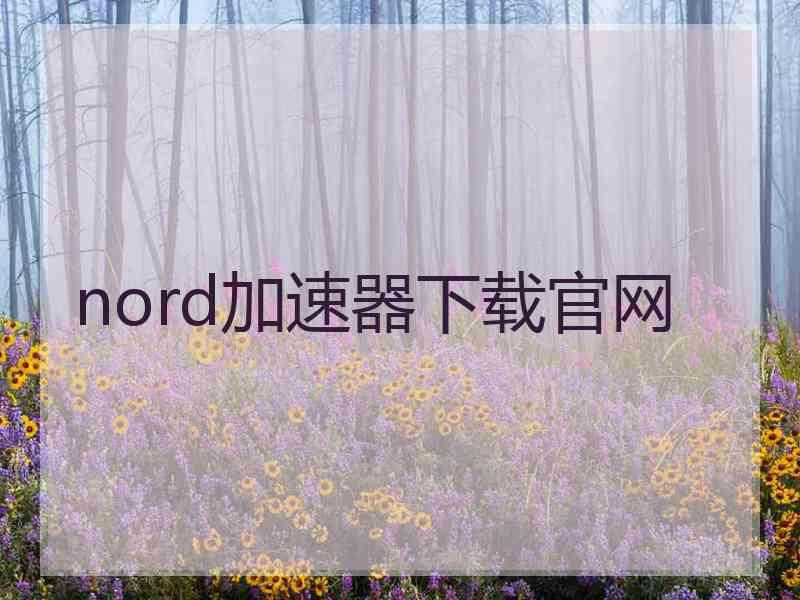 nord加速器下载官网